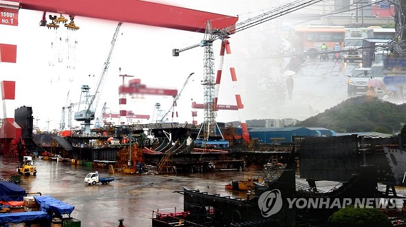 클락슨 리서치에 따르면, 1∼10월 누적 기준 한국의 누적 선박 발주량은 1026만CGT로, 전세계 수주량 1위를 기록하게 됐다. (사진=연합뉴스)