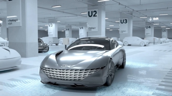 현대·기아자동차가 28일 스마트 자율주차 콘셉트를 담은 3D 그래픽 영상을 공개했다. (사진=현대자동차)