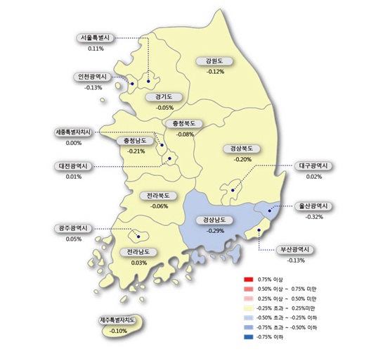 이번 주 서울 주간 아파트값 상승률은 0.1%로, 3주 연속 오름폭이 확대됐다. (사진=한국감정원)