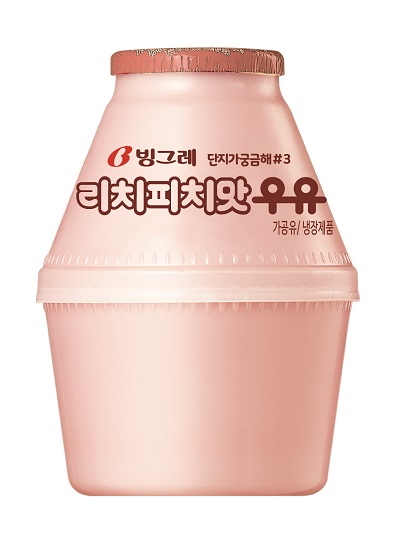 빙그레가 세상에 없던 우유 세 번째 제품으로 ‘리치피치맛우유’를 출시했다. (사진=빙그레)