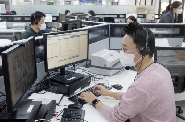 신한은행 디지털영업부 직원 모습. (사진=신한은행)